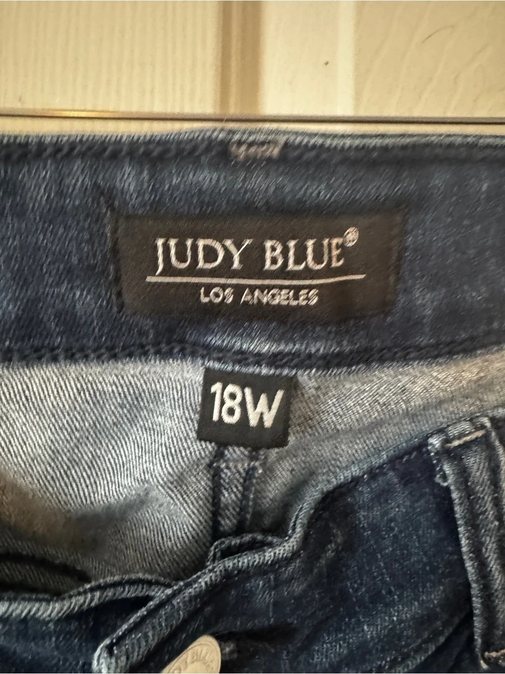 Judy Blue Skinny Fit Capri Dark Wash Stretch Denim Jeans Women’s Size 18W